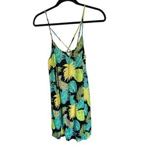 NWT Medium green Wet Seal Tropical Mini Dress